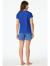 Schiesser dames shortama 100%  katoen - Casual Essentials - Zomer pyjama korte broek en korte mouwen