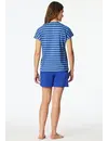 Schiesser dames shortama 100%  katoen - Casual Essentials - Zomer pyjama korte broek en korte mouwen