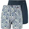 Schiesser 2-Pack heren wijde boxershort - Selected - 100% katoenen losse boxershort met sluiting