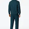 Schiesser pyjama heren Katoen lange mouw- Comfort Essentials - Zonder boordjes