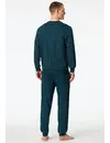 Schiesser pyjama heren Katoen lange mouw- Comfort Essentials - Zonder boordjes