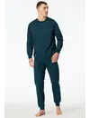 Schiesser pyjama heren Katoen lange mouw- Comfort Essentials - Zonder boordjes