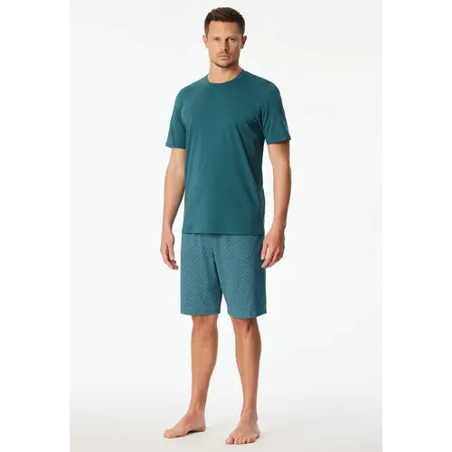 Schiesser heren shortama katoen - Cassual essential