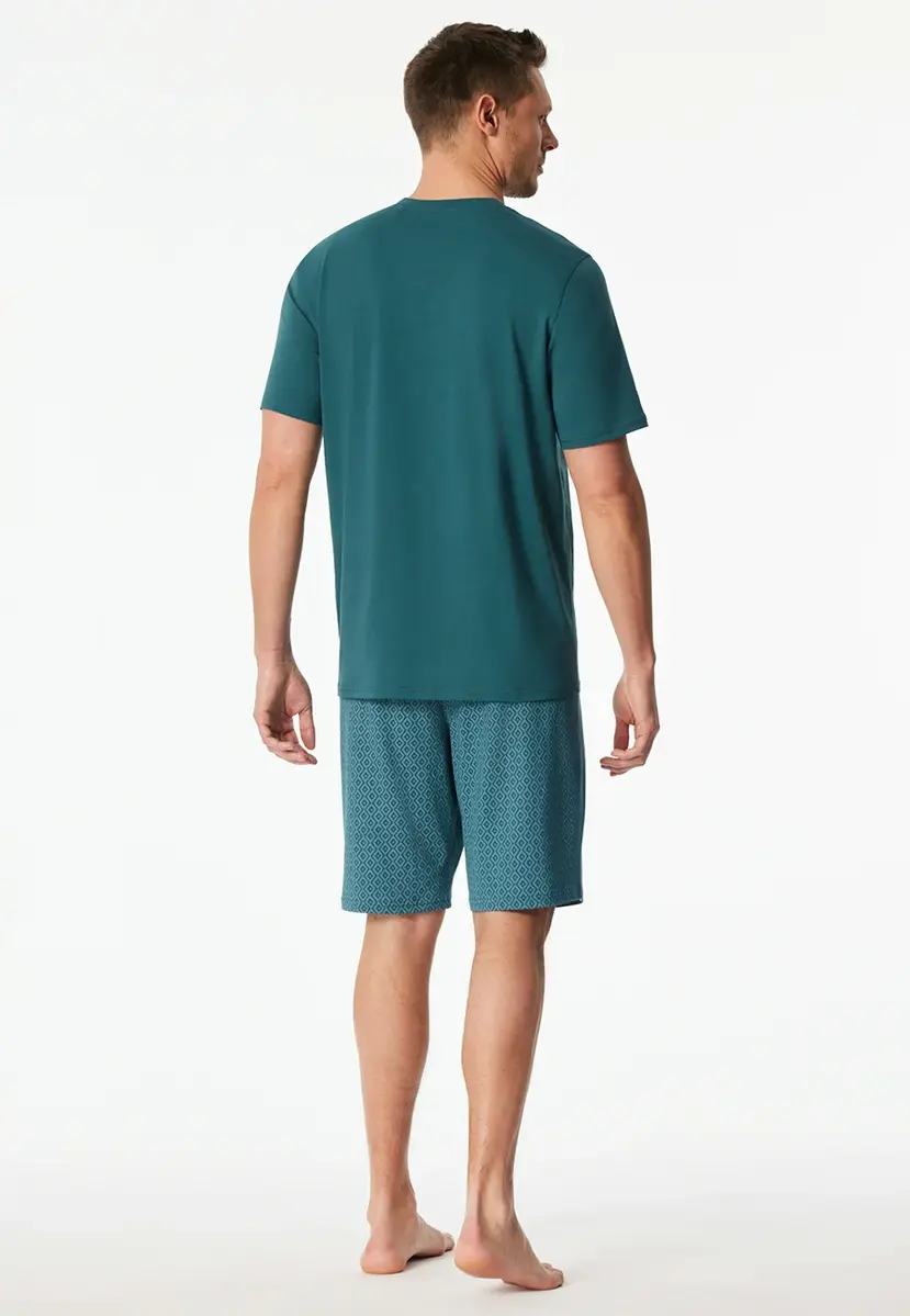 Schiesser heren shortama katoen - Cassual essential Schiesser heren shortama katoen - Cassual essential