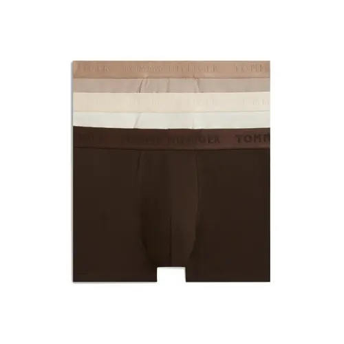 Tommy Hilfiger 3-Pack - Heren Trunks Boxers - Bruin combi