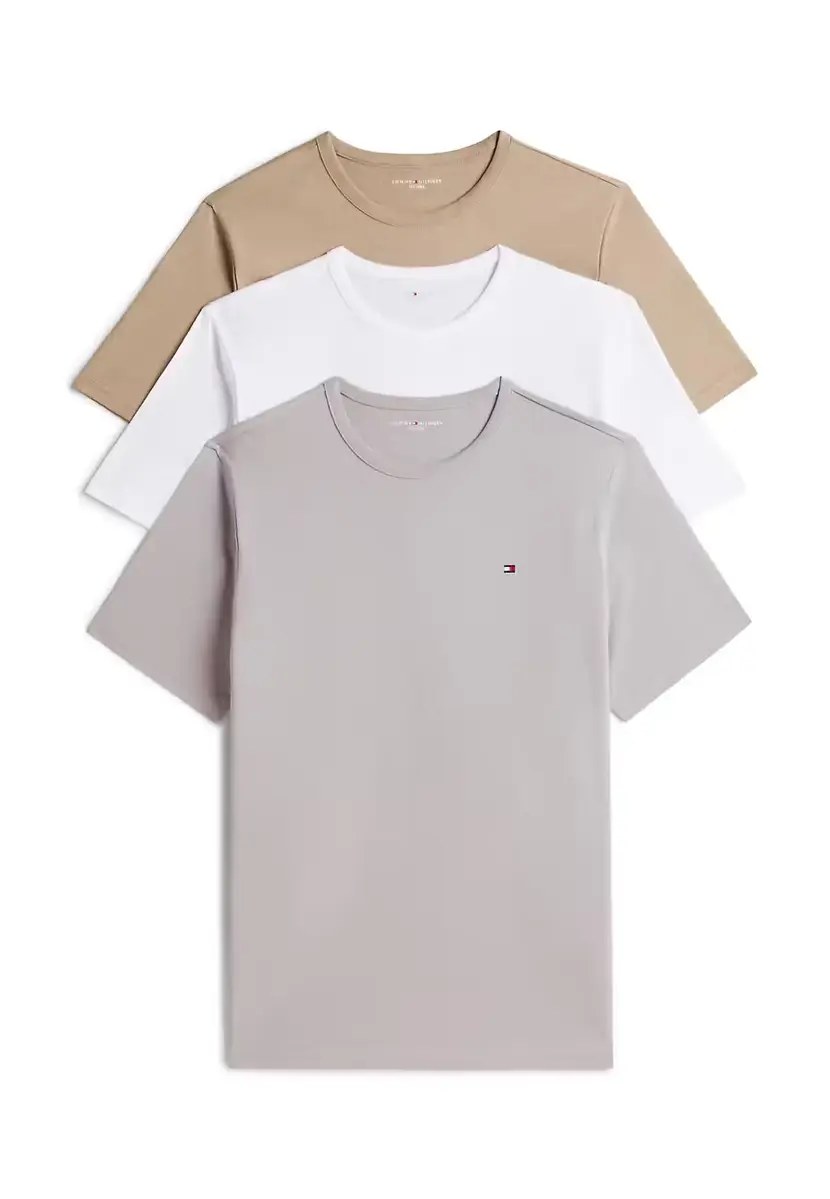 Tommy Hilfiger 3-pak Heren Katoenen T-Shirt - O neck