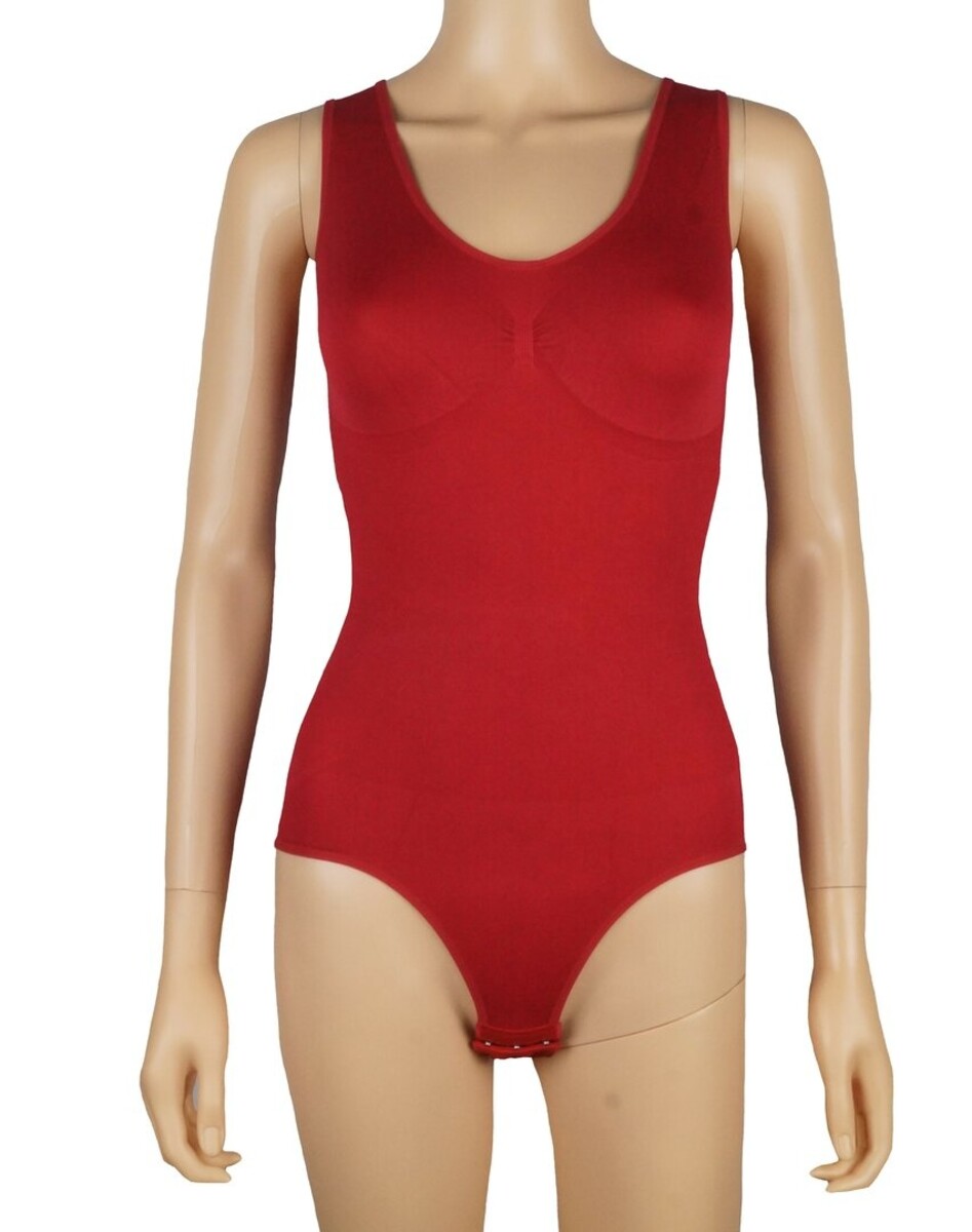 J&C body - bodystocking dames naadloos - Body wit - Bodysuit zwart zonder mouwen - Naadloos