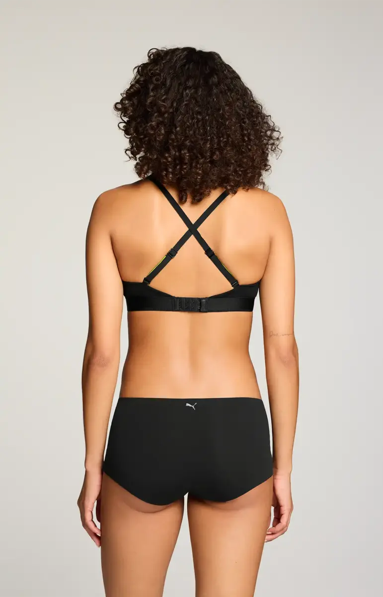 Puma 2-Pack dames Hipsters - Zwarte Katoenen dames onderbroeken - Shorts Puma 2-Pack dames Hipsters - Zwarte Katoenen dames onderbroeken - Shorts