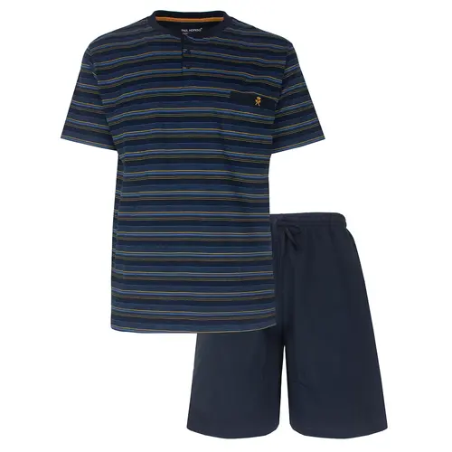 Paul Hopkins Heren shortama Knoopsluiting - Gestreept