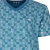 M.E.Q. Heren shortama katoen - V-hals - Blue Ocean