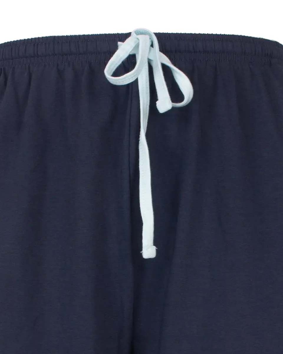 M.E.Q. Heren pyjama korte mouwen - lange broek - Grey stripe