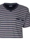 M.E.Q. Heren pyjama korte mouwen - lange broek - Grey stripe