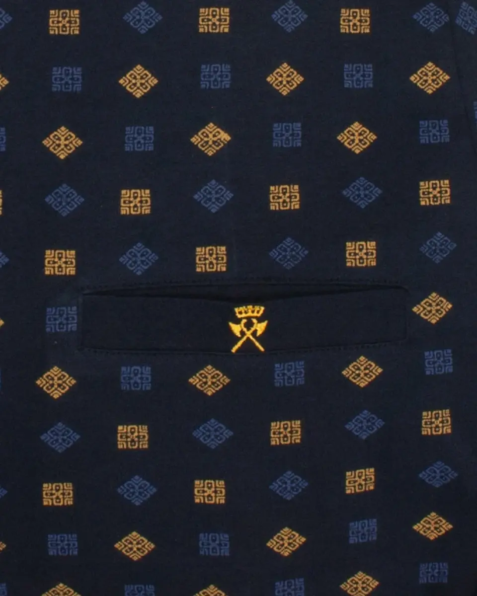 Paul Hopkins pyjama heren lange mouw - Blue inca