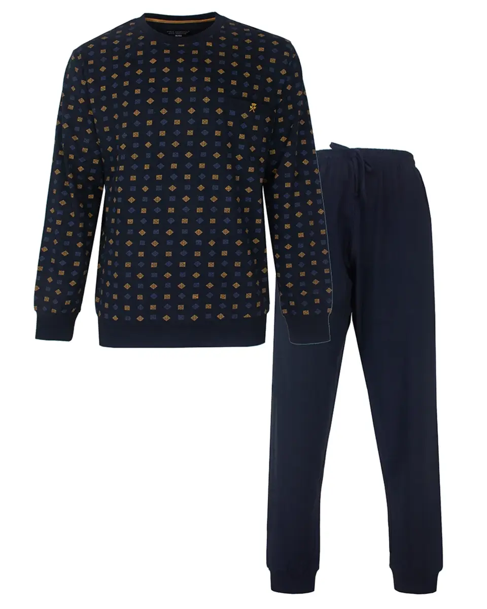 Paul Hopkins pyjama heren lange mouw - Blue inca