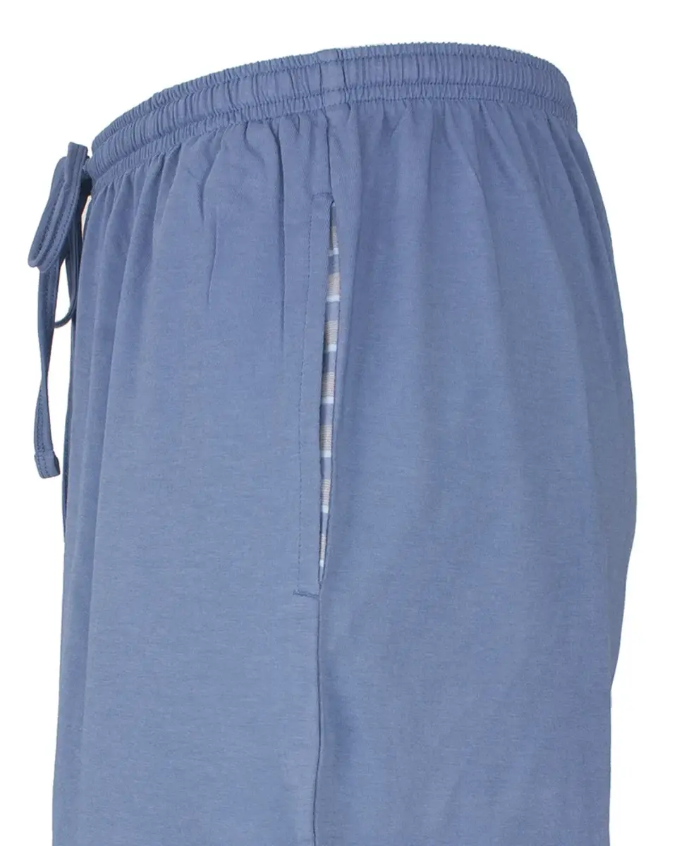 Paul Hopkins pyjama heren lange mouw - blauw/grijs