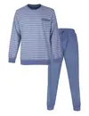 Paul Hopkins pyjama heren lange mouw - blauw/grijs