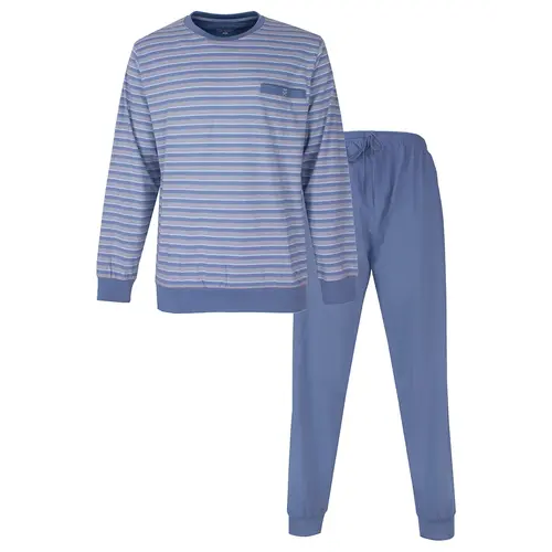 Paul Hopkins pyjama heren lange mouw - blauw/grijs