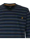 Paul Hopkins pyjama heren lange mouw V-hals - Dark blue