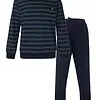 Paul Hopkins pyjama heren lange mouw V-hals - Dark blue