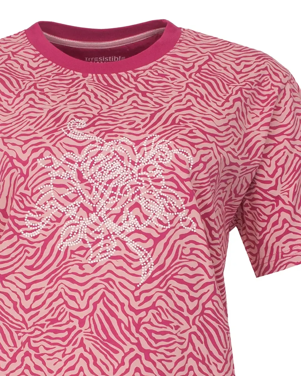 Irresistible dames shortama katoen - Pink flower