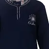 Medaillion dames pyjama lange mouw katoen - Blue flower