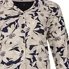 Medaillion dames pyjama - Doorknoop knoopsluiting - Blue flower