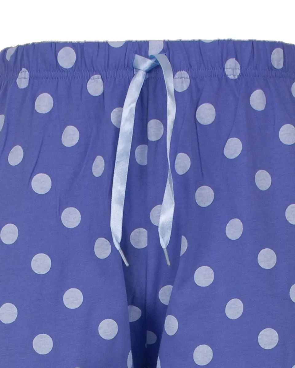 Irresistible dames pyjama lange mouw - Blue dots