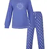 Irresistible dames pyjama lange mouw - Blue dots