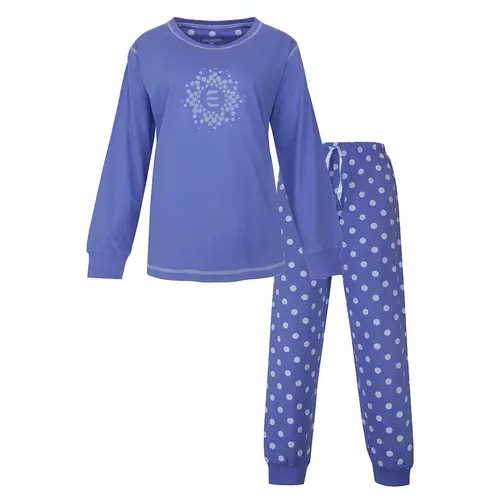 Irresistible dames pyjama lange mouw - Blue dots