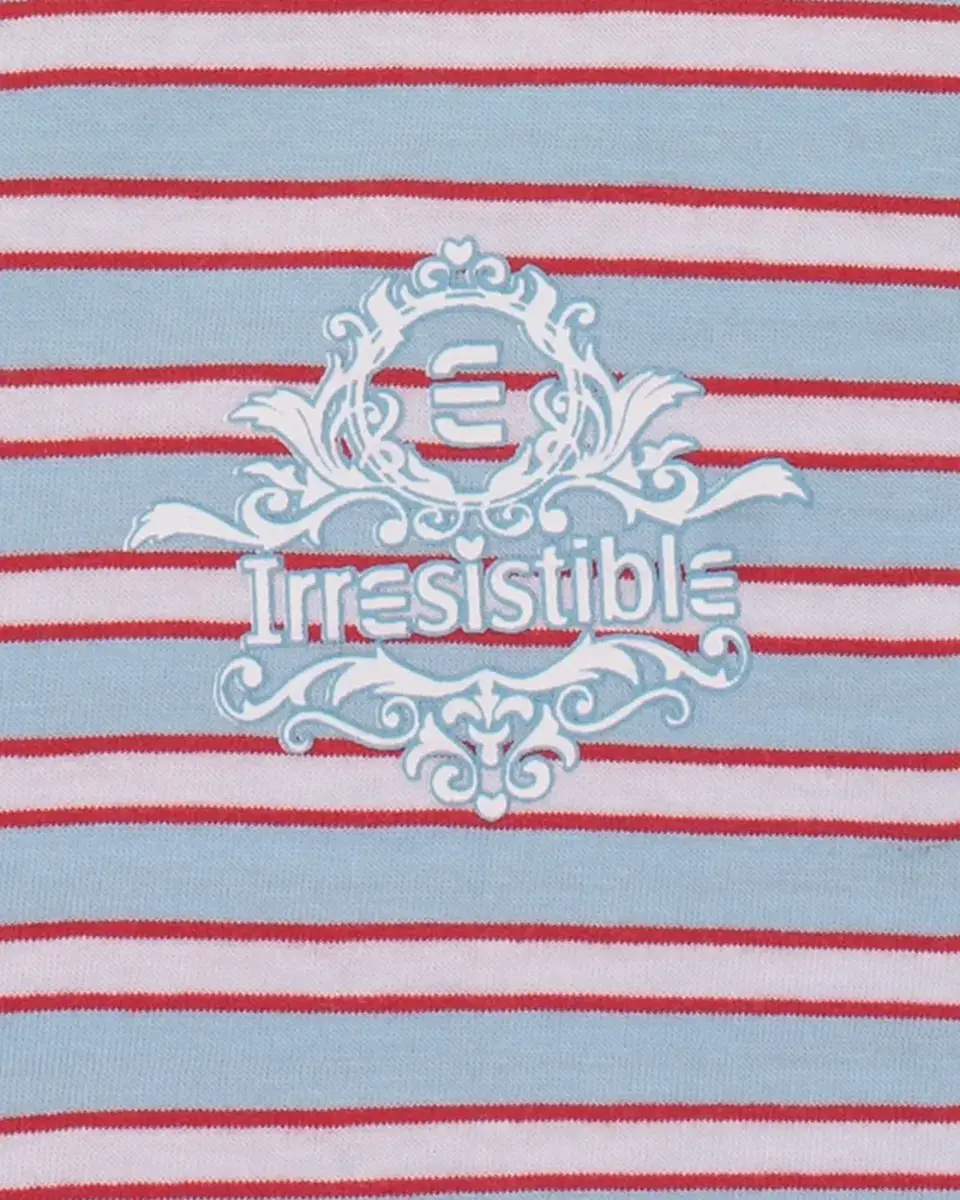 Irresistible dames pyjama lange mouw - Ronde hals - Summer blue