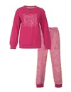Irresistible dames pyjama lange mouw - Ronde hals - Pink flower