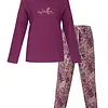 Medaillion dames pyjama lange mouw - Ronde hals - Violet Jungle