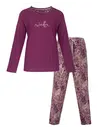 Medaillion dames pyjama lange mouw - Ronde hals - Violet Jungle