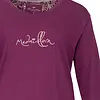 Medaillion dames pyjama lange mouw - Ronde hals - Violet Jungle