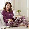 Medaillion dames pyjama lange mouw - Ronde hals - Violet Jungle