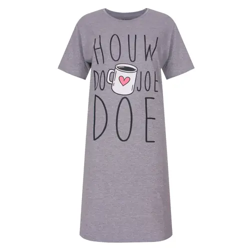Temptation dames nachthemd korte mouw "Houw doe joe doe"