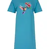 Temptation dames nachthemd korte mouw blauw "Bloem"