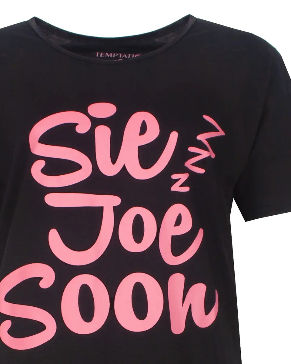 Temptation dames nachthemd korte mouw "Sie joe soon"