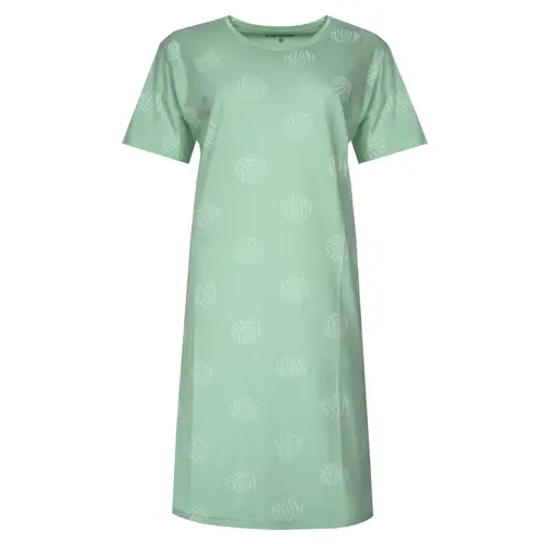 Temptation dames nachthemd korte mouw groen "Stippen"
