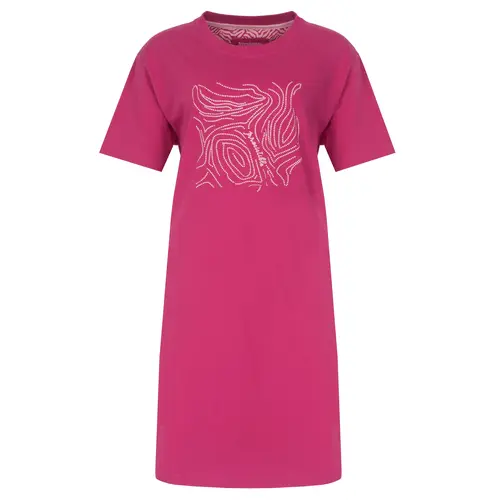 Irresistible dames nachthemd korte mouw - Fuchsia