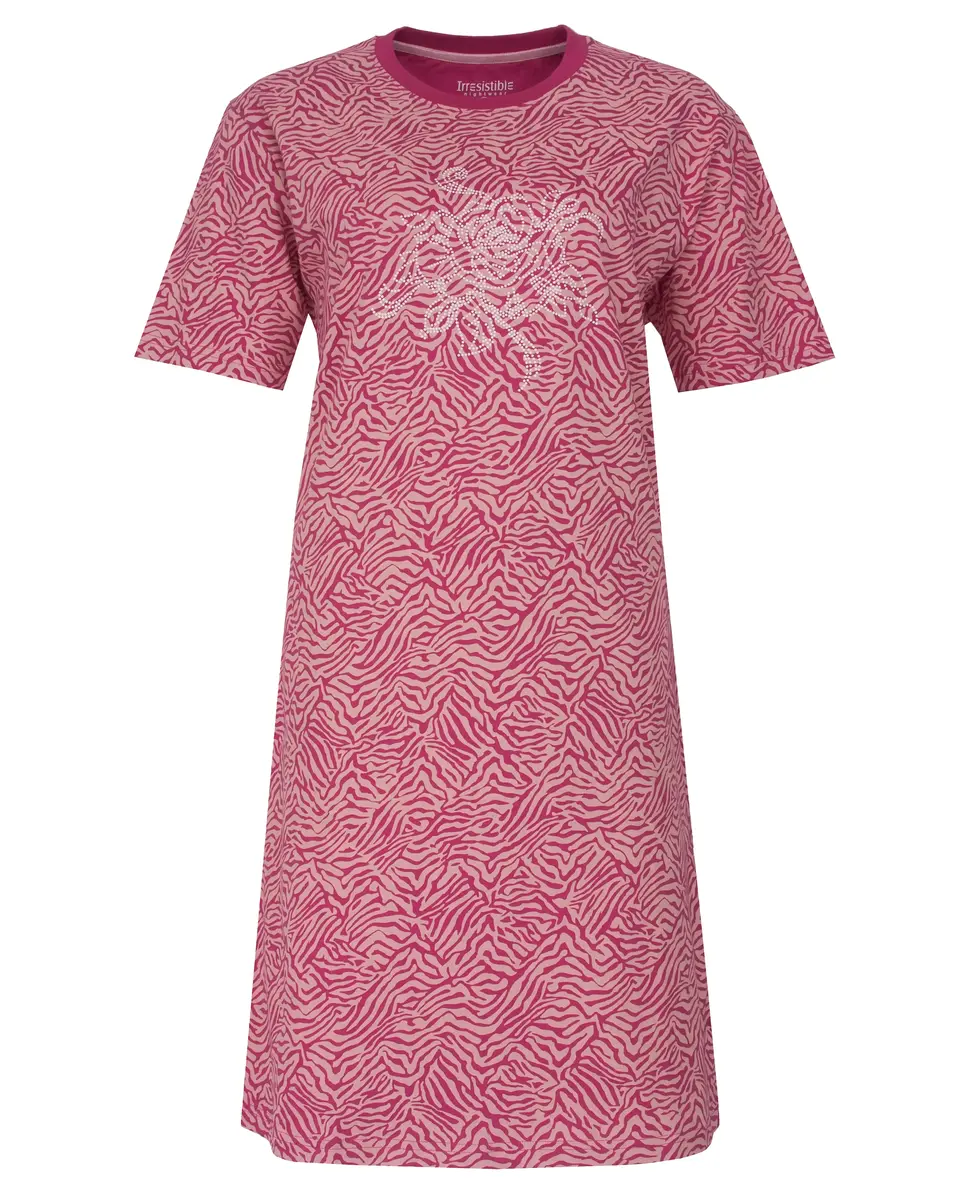 Irresistible dames nachthemd korte mouw - "Roos"