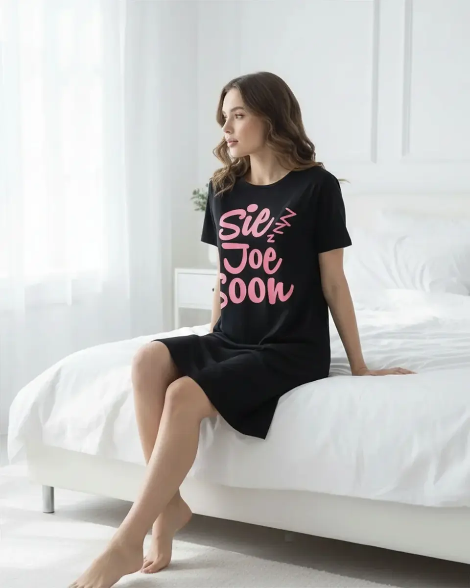 Temptation dames nachthemd korte mouw "Sie joe soon"