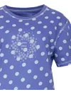 Irresistible dames nachthemd korte mouw - Blauw - "Stippen"