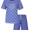 Irresistible dames shortama katoen - Blauw stippen