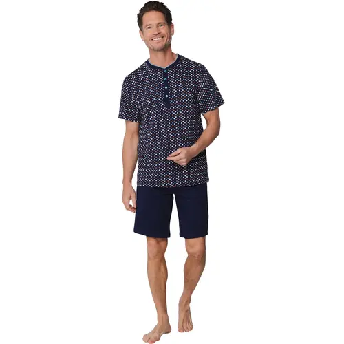 Pastunette heren shortama - Donkerblauw - Cabana Pastunette heren shortama - Donkerblauw - Cabana