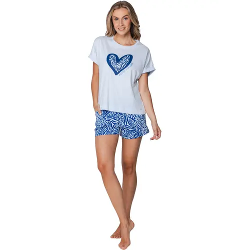 Rebelle dames shortama - Blue Bay