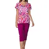 Pastunette dames capri pyjama - Shortama -  Paradise pink