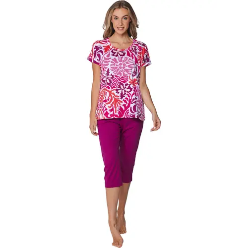 Pastunette dames capri pyjama - Shortama -  Paradise pink