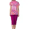 Pastunette dames capri pyjama - Shortama -  Paradise pink