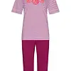 Pastunette dames capri pyjama - Shortama -  Paradise pink